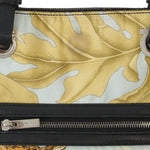 Salvatore Ferragamo Black Yellow Fabric Handbag Tote Bag (Pre-Owned)