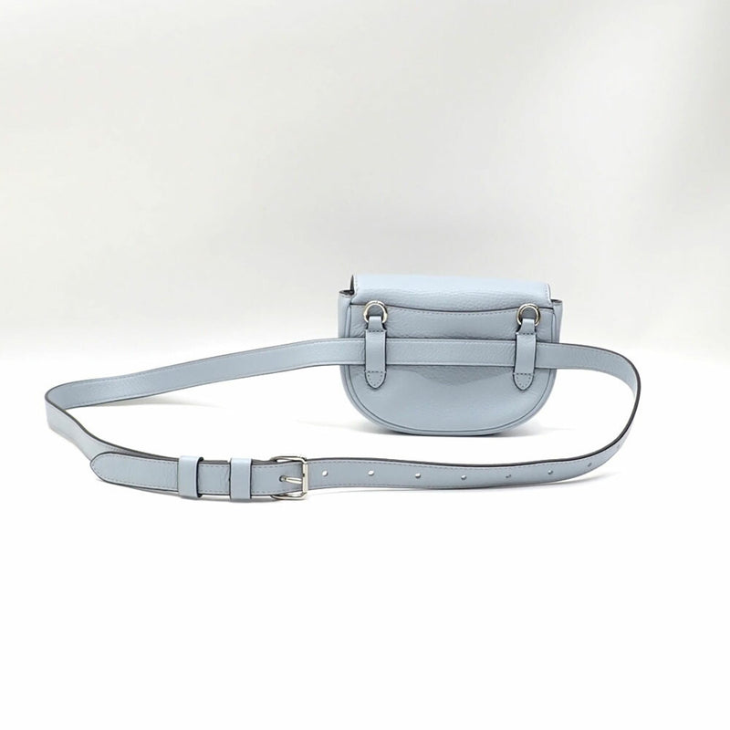 Coach Light Blue Leather Fanny Pack (Pre-Owned)