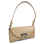 Salvatore Ferragamo Beige Leather Shoulder Bag (Pre-Owned)