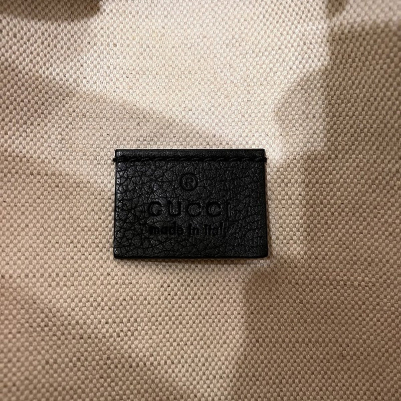 Gucci Black Leather Fanny Pack Pouch (Pre-Owned)