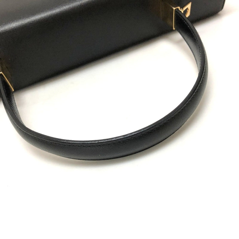 Salvatore Ferragamo Black Leather Handbag (Pre-Owned)