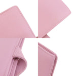 Bvlgari Pink Leather Long Wallet (Bi-Fold) (Pre-Owned)