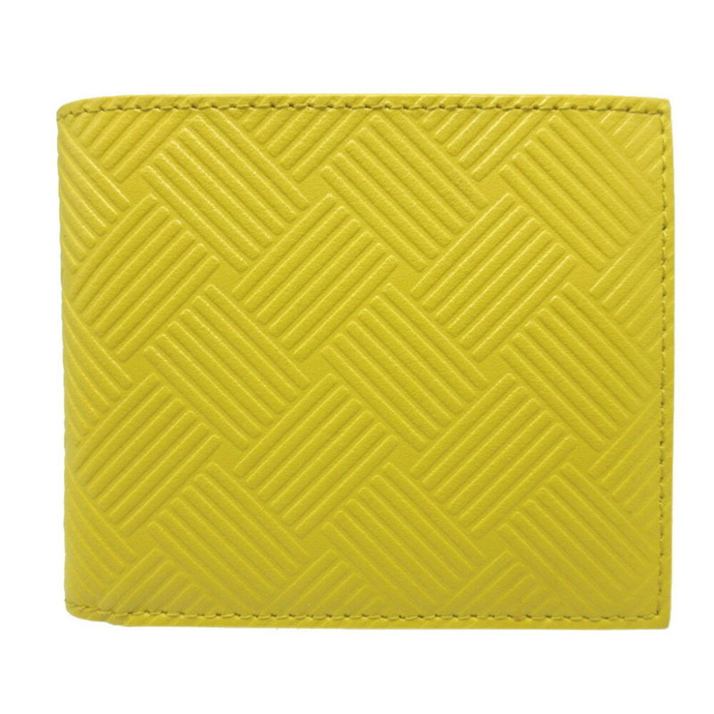 Bottega Veneta Yellow Leather Bill Wallet (Bi-Fold) (Pre-Owned)