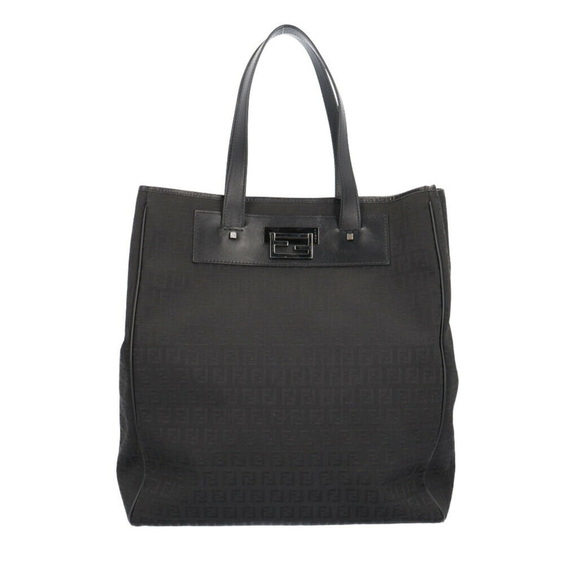 Fendi Black Canvas Tote Bag (Pre-Owned)