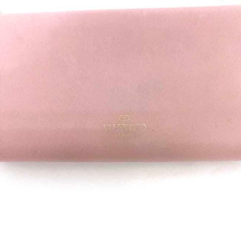 Valentino Garavani Pink Leather Long Wallet (Bi-Fold) (Pre-Owned)