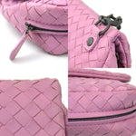 Bottega Veneta Purple Leather Shoulder Bag (Pre-Owned)