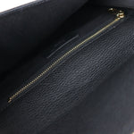 Redvalentino Black Leather Clutch Bag Handbag (Pre-Owned)