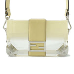 Fendi Baguette Clear Yellow Plastic Leather Shoulder Bag (Pre-Owned)