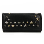 Jimmy Choo Black Leather Long Wallet (Bi-Fold) (Pre-Owned)