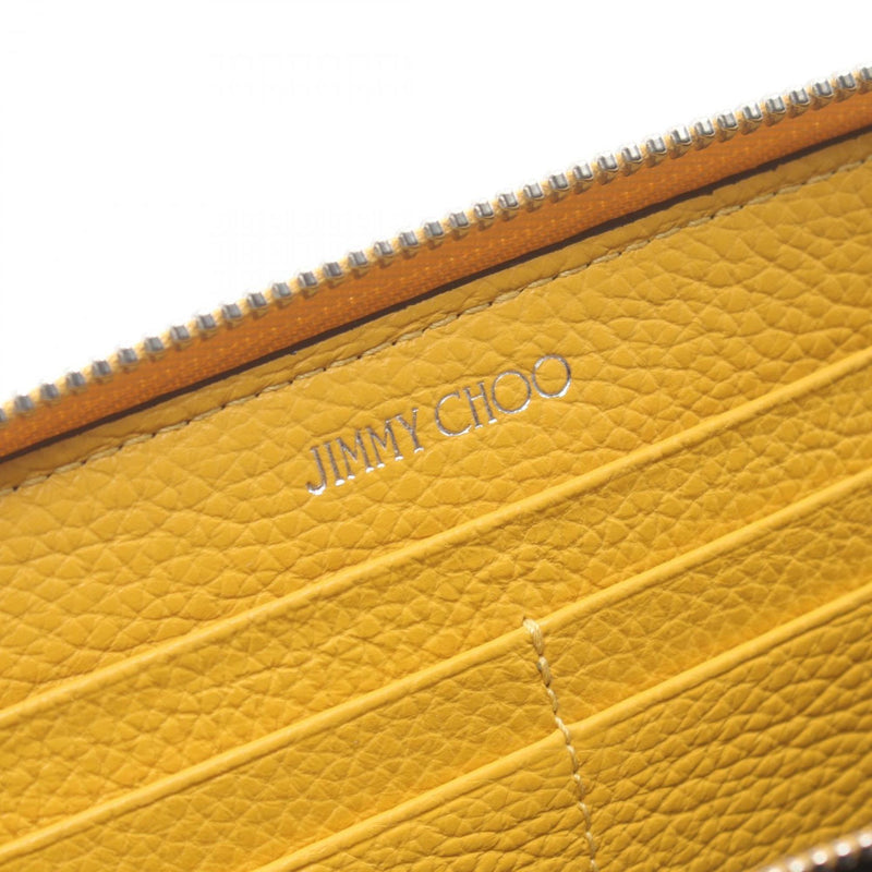 Jimmy Choo Yellow Leather Long Wallet (Bi-Fold) (Pre-Owned)