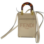 Fendi Beige Leather Shoulder Bag (Pre-Owned)