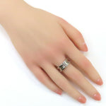 Bvlgari Silver White Gold (18K) Band Ring (Pre-Owned)