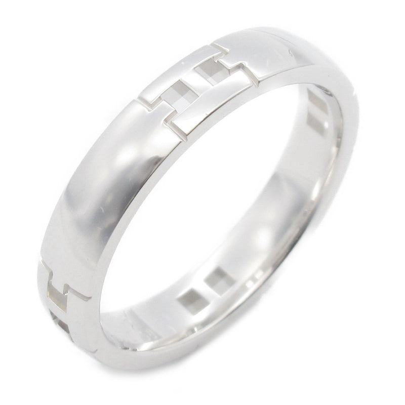 Hermes Silver White Gold (18K) Band Ring (Pre-Owned)