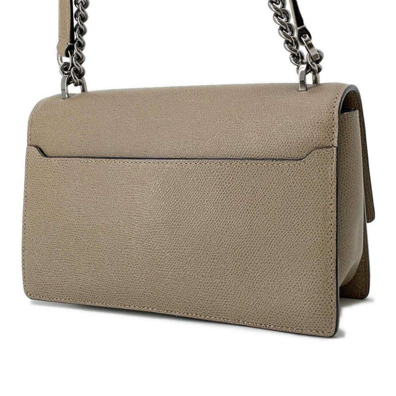 Valextra Beige Leather Shoulder Bag (Pre-Owned)