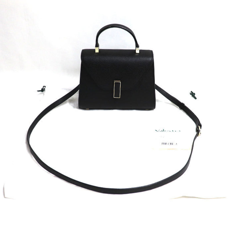 Valextra Black Leather Shoulder Bag (Pre-Owned)