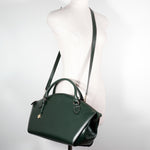 Goldpfeil Green Leather Handbag (Pre-Owned)