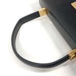 Salvatore Ferragamo Black Leather Handbag (Pre-Owned)