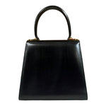 Salvatore Ferragamo Black Leather Shoulder Bag (Pre-Owned)