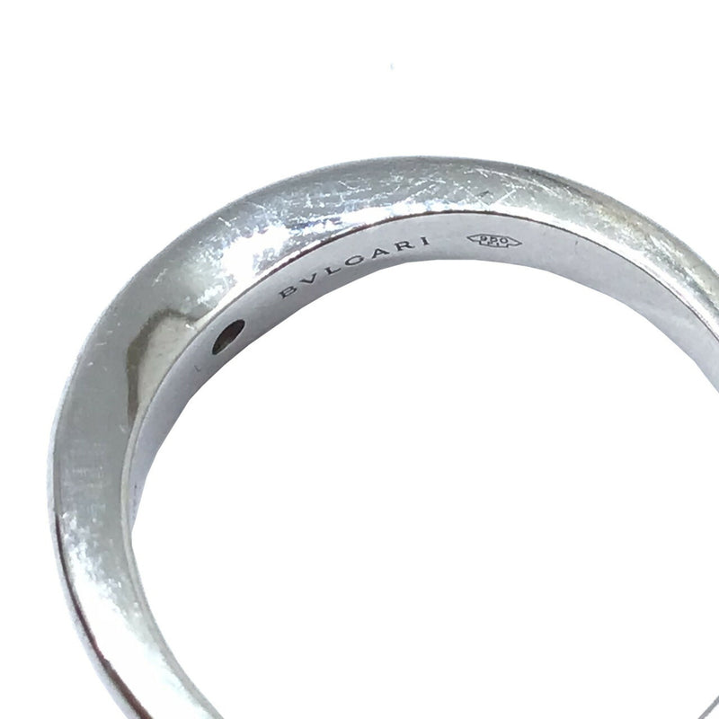 Bvlgari Silver Platinum 950 Band Ring (Pre-Owned)