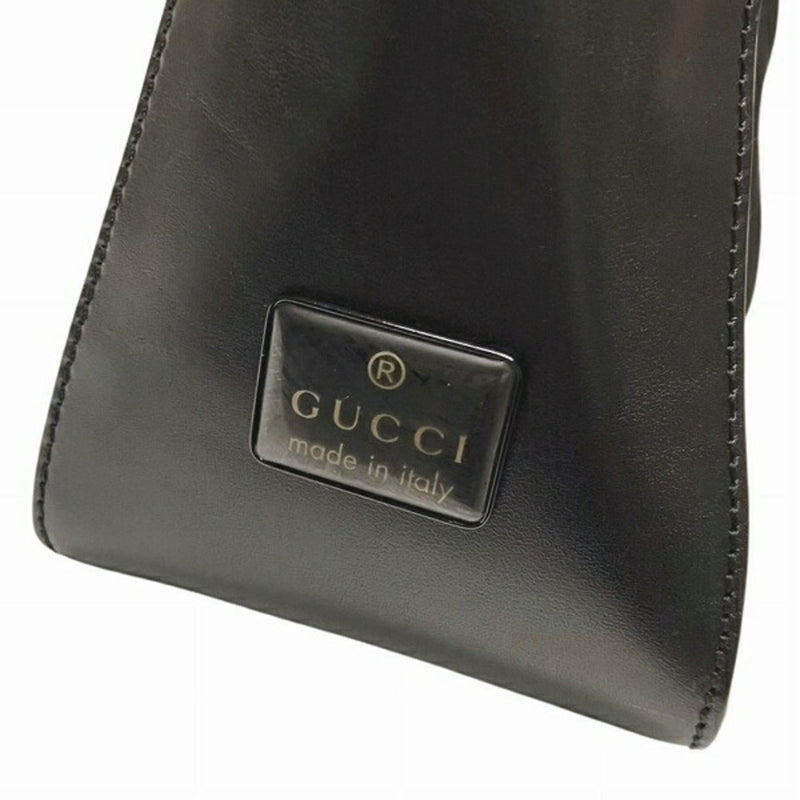 Gucci Black Leather Shoulder Bag (Pre-Owned)