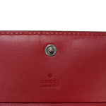 Gucci Red Color Leather Wallet (Bi-Fold) (Pre-Owned)