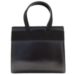 Salvatore Ferragamo Black Leather Handbag Shoulder Bag (Pre-Owned)