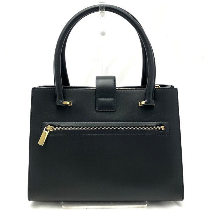 Salvatore Ferragamo Black Leather Handbag (Pre-Owned)