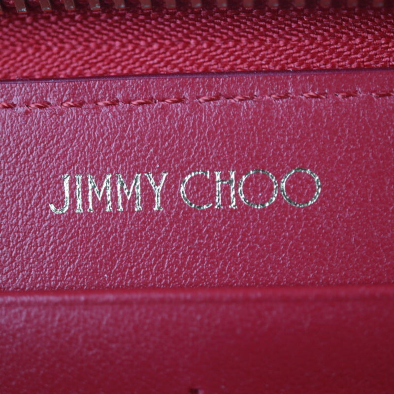 Jimmy Choo Red Color Leather Coin Purse/Coin Case (Pre-Owned)