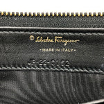 Salvatore Ferragamo Black Leather Long Wallet (Bi-Fold) (Pre-Owned)