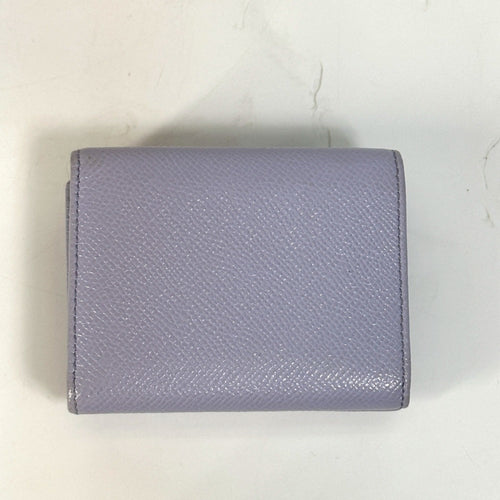 Bvlgari Purple Leather Wallet (Tri-Fold) (Pre-Owned)