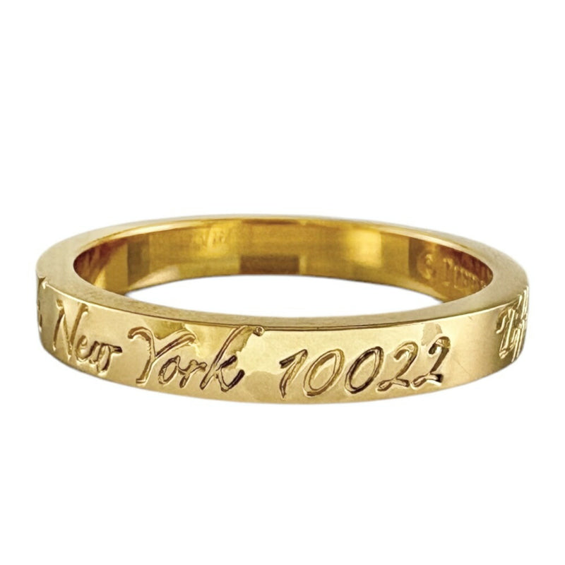 Tiffany Gold Yellow Gold (18K) Band Ring (Pre-Owned)