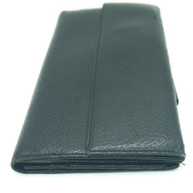 Bvlgari Black Leather Long Wallet (Bi-Fold) (Pre-Owned)