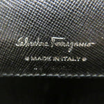 Salvatore Ferragamo Black Leather Long Wallet (Bi-Fold) (Pre-Owned)