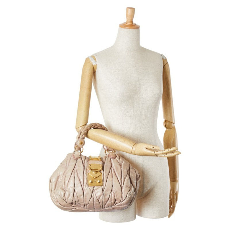 Miu Miu Beige Leather Handbag (Pre-Owned)