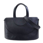 Bvlgari Black Leather Handbag Shoulder Bag (Pre-Owned)