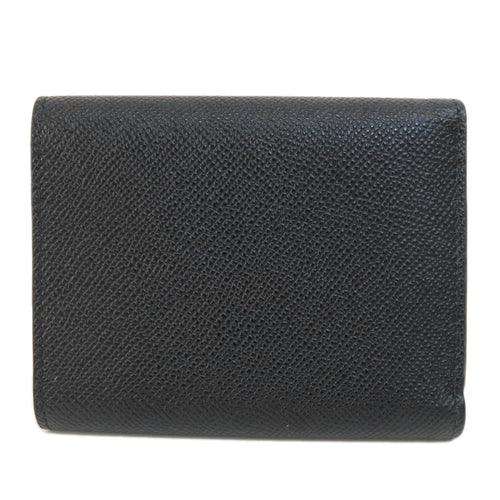 Bvlgari Bvlgari Bvlgari Black Leather Wallet (Tri-Fold) (Pre-Owned)