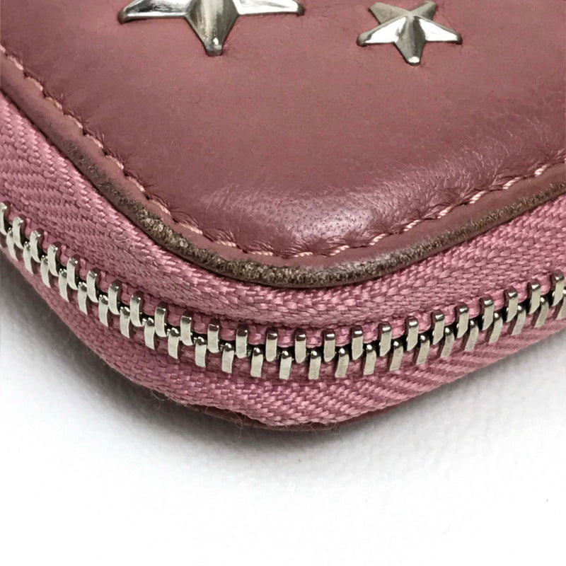 Jimmy Choo Pink Leather Long Wallet (Bi-Fold) (Pre-Owned)