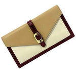 Fendi Beige White Patent Leather Long Wallet (Bi-Fold) (Pre-Owned)