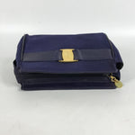 Salvatore Ferragamo Blue Cloth Pouch (Pre-Owned)