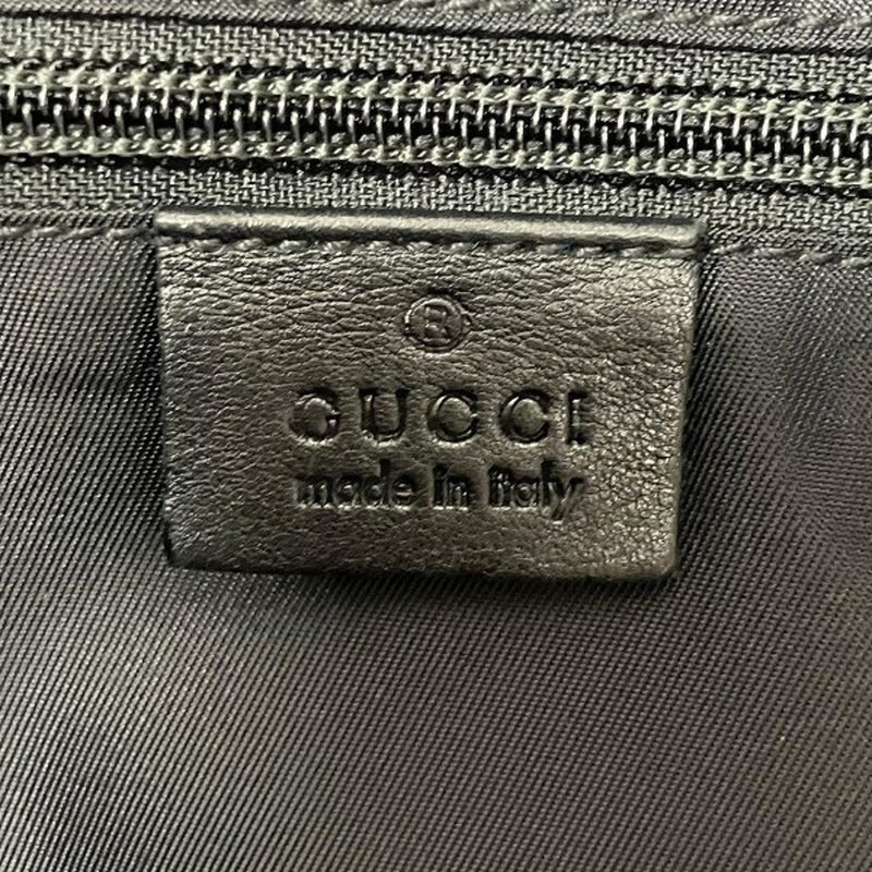 Gucci Black Nylon Leather Shoulder Bag (Pre-Owned)