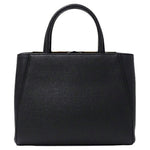 Fendi 2Jours Black Leather Handbag Shoulder Bag (Pre-Owned)