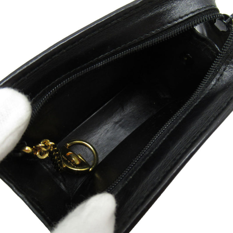 Salvatore Ferragamo Black Leather Pouch (Pre-Owned)