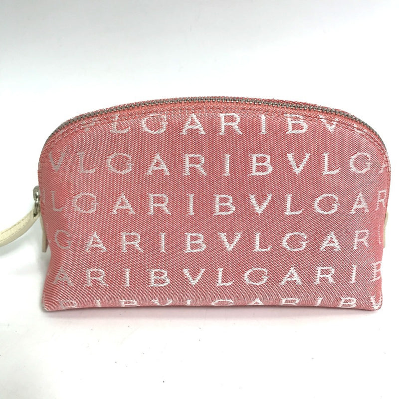 Bvlgari Pink Canvas Pouch (Pre-Owned)