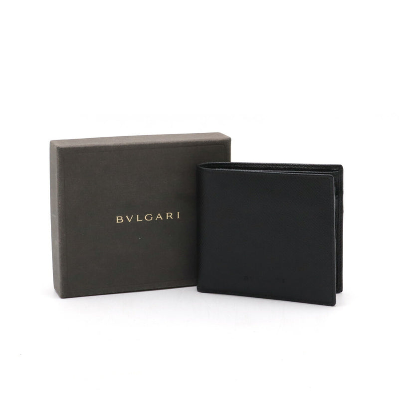 Bvlgari Black Leather Wallet (Bi-Fold) (Pre-Owned)