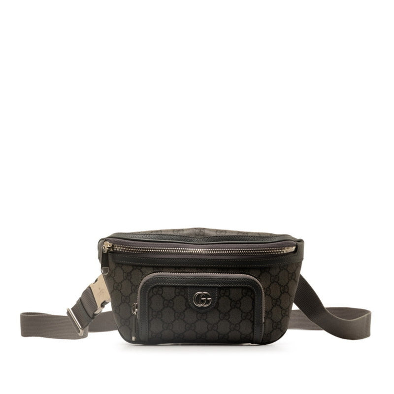 Gucci Gg Marmont Gray Gg Supreme Fanny Pack (Pre-Owned)