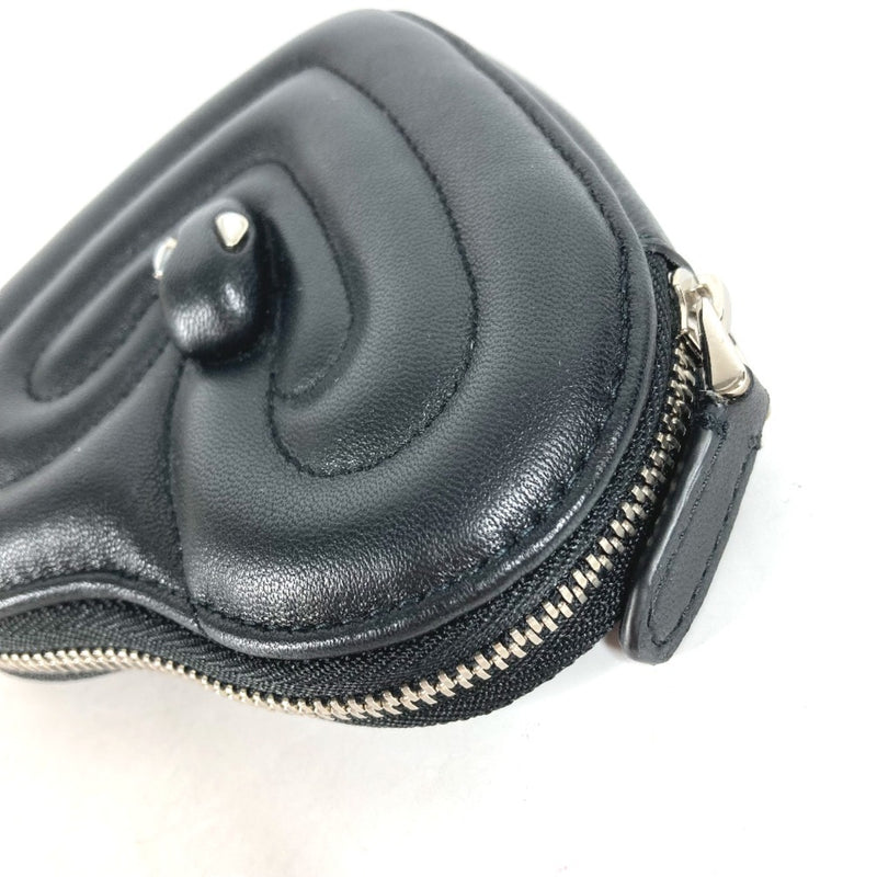 Bvlgari Black Leather Coin Purse/Coin Case (Pre-Owned)