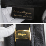 Salvatore Ferragamo Black Leather Shoulder Bag (Pre-Owned)