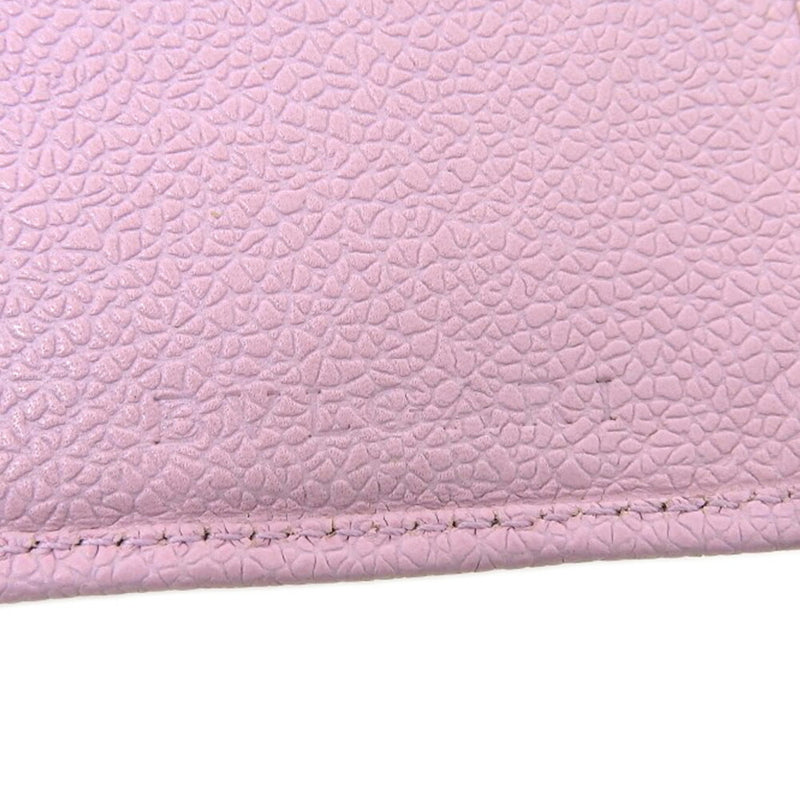 Bvlgari Pink Leather Long Wallet (Bi-Fold) (Pre-Owned)