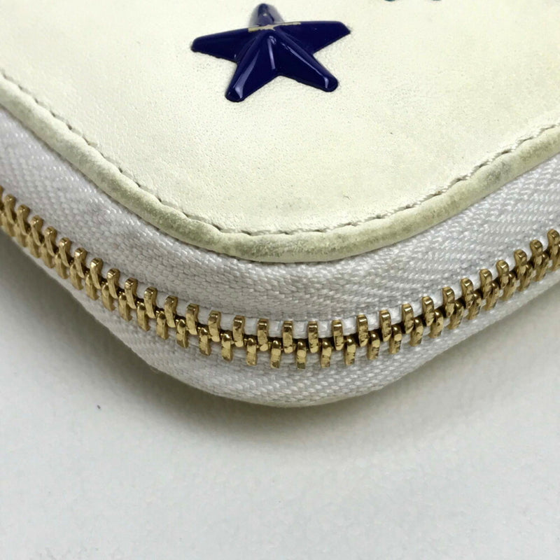 Jimmy Choo Multi-Color Off-White Leather Long Wallet (Bi-Fold) (Pre-Owned)