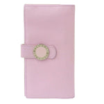 Bvlgari Pink Leather Long Wallet (Bi-Fold) (Pre-Owned)